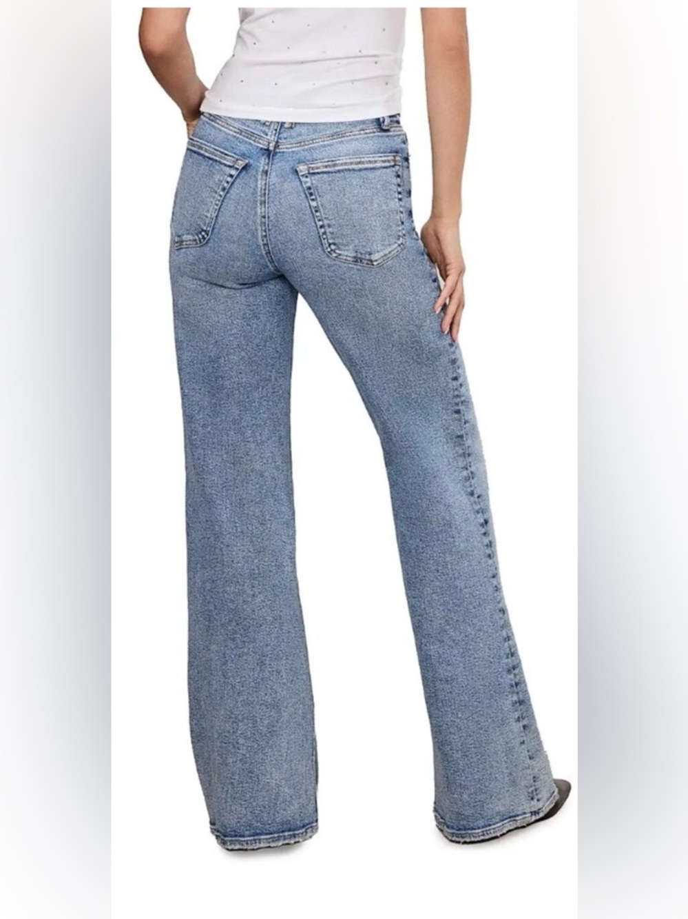 Good American Good Waist Palazzo Indigo 746